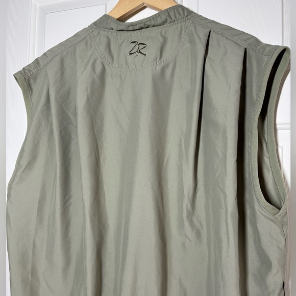 Zero Restriction Mens Outerwear Golf Vest Windbreaker Large Light Green Made USA - Picture 7 of 11